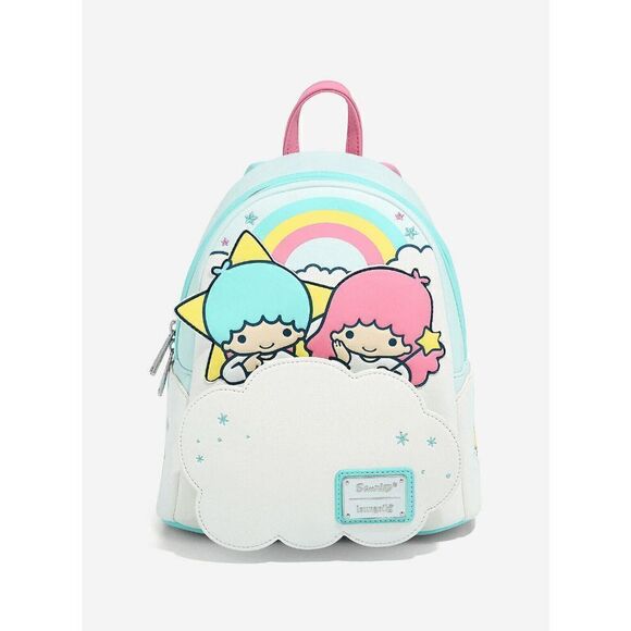 Loungefly Sanrio Little Twin Stars Kiki & Lala Mini Backpack - Picture 1 of 5